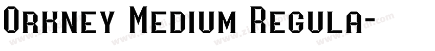 Orkney Medium Regula字体转换